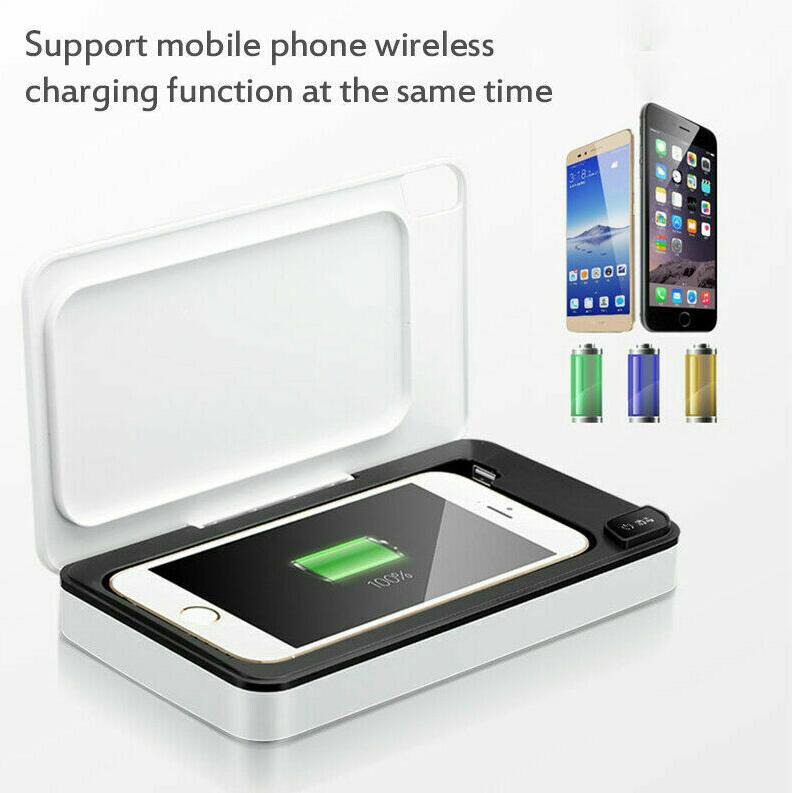 Portable Uv Sterilizer Box Mobile Phone Sanitizer Case For Phone Mice Toothbrush Mask Sterilization Box 1 Set - Korvel