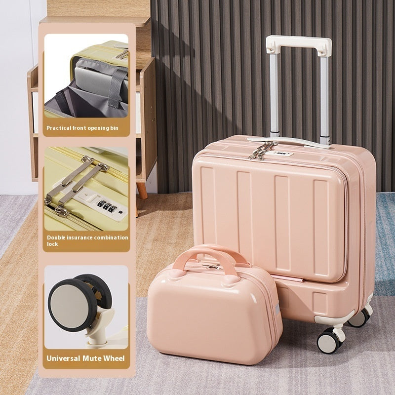 Valise à roulettes multifonctionnelle premium de 18 pouces à ouverture complète