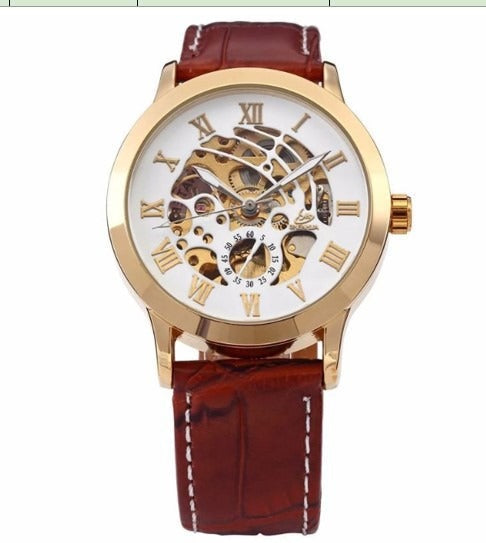 SHENHUA Men's Fashion Hollow out Watch Antique Fully Automatic Mechanical Watch - Korvel