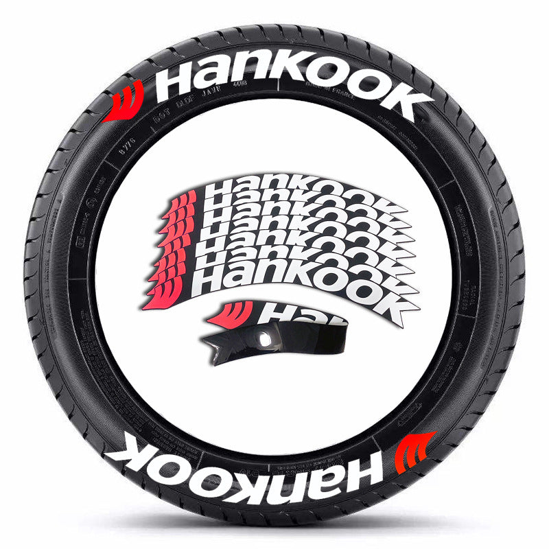 [One-piece set] Tire letter sticker one-piece set One-piece set Suitable for 4 tires No accessories included - Korvel