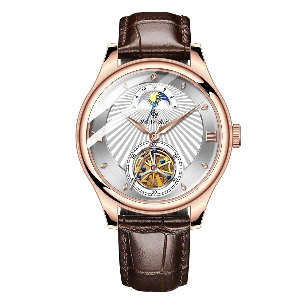 SENORS SN169 Luxury Fashion  Tourbillon Watches Automatic  Mechanical  Watches - Korvel