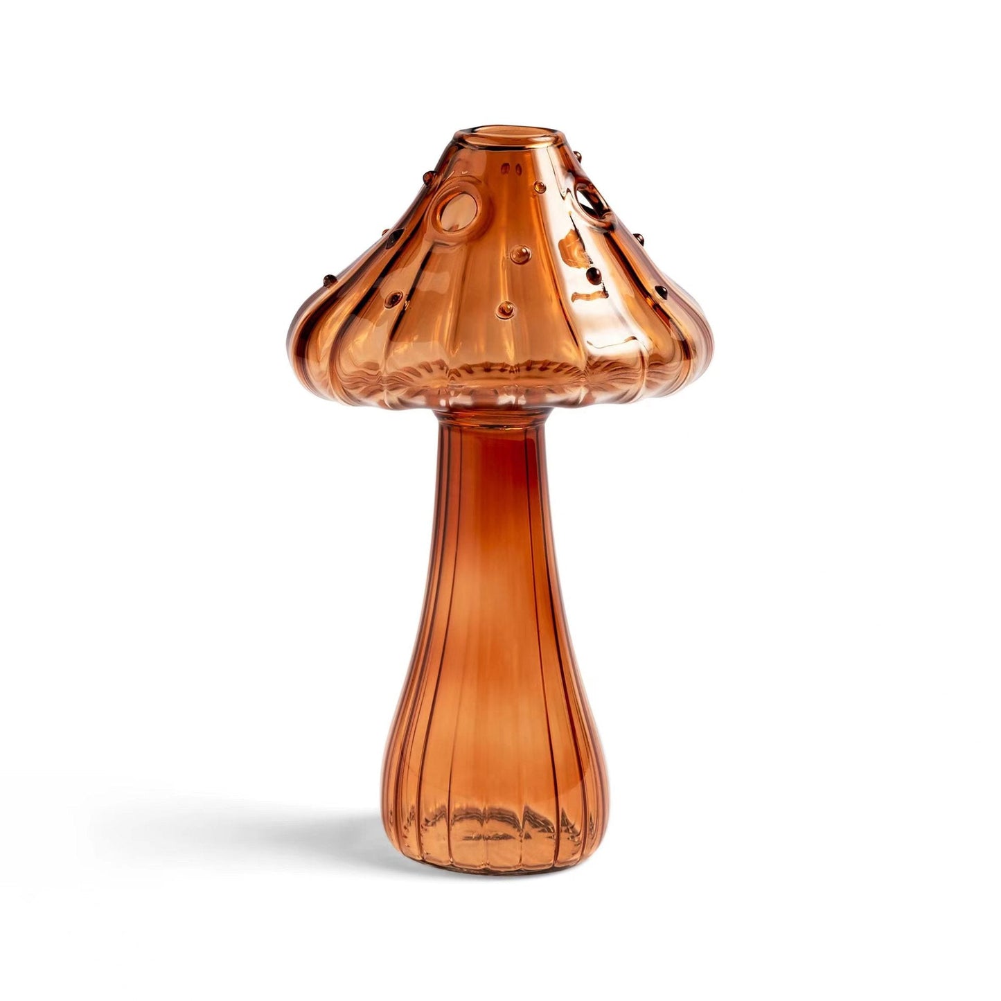 Vase en verre champignon élégant pour la décoration intérieure