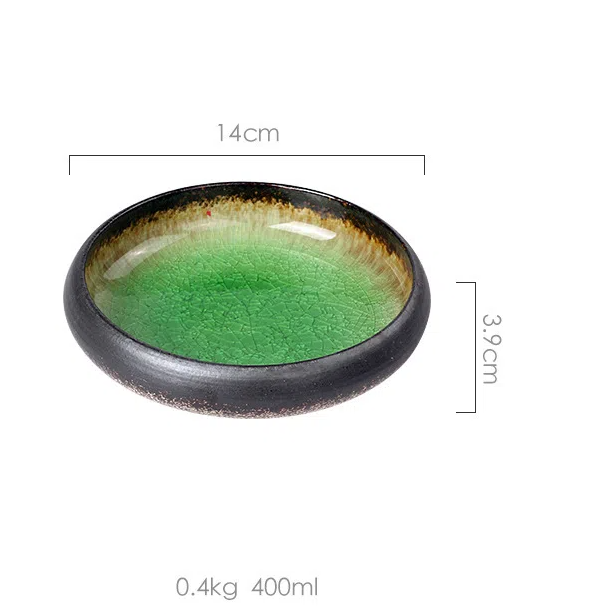 Creative retro ceramic plates plates dishes sushi plates tableware snack plates - Korvel