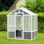 76''x48''x86'' Polycarbonate Greenhouse, Walk-in Outdoor Plant Gardening Greenhouse for Patio Backyard Lawn - Korvel