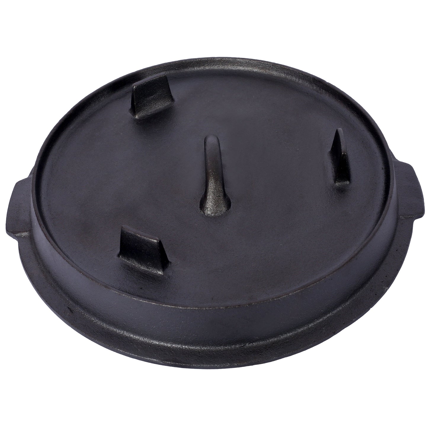 ast iron Dutch oven with lid, outdoor camping deep pot, used for camping, cooking, barbecue and leg rest,  12 Quart - Korvel
