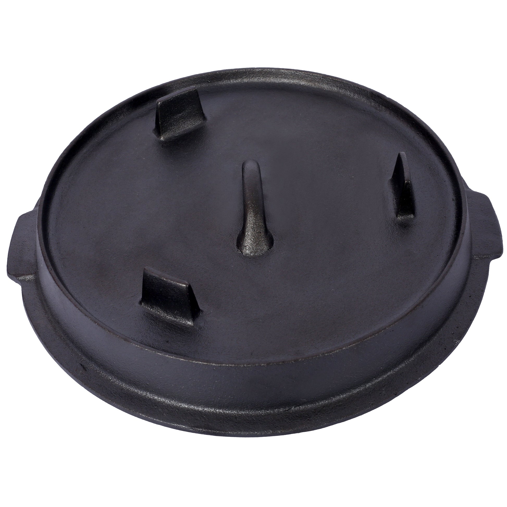 ast iron Dutch oven with lid, outdoor camping deep pot, used for camping, cooking, barbecue and leg rest,  12 Quart - Korvel