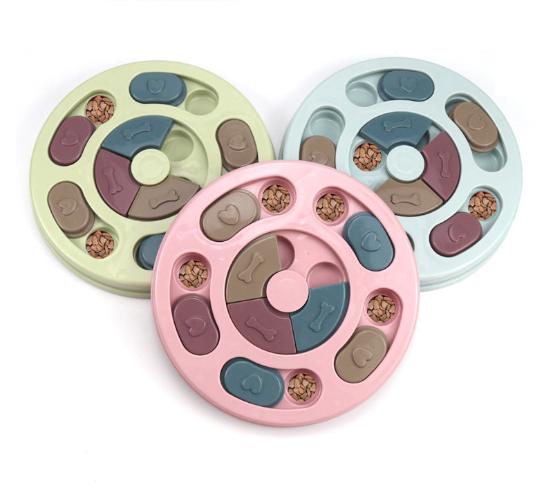 Interactive Slow Feeder Dog Bowl - Puzzle Toy for Pets - Korvel