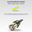 4Pcs W5W 10-7020 SMD Car T10 LED 194 168 Wedge Replacement Reverse Instrument Panel Lamp White Blue Bulbs For Clearance Lights - Korvel