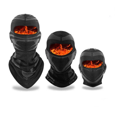 Winter Cycling Warm Scarf For Men And Women Double Layer With Fleece Thickened Cold Mask Windproof Ear Protector Head Cover - Korvel