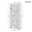 Storage Cabinet with Two Doors for Bathroom, Office, Adjustable Shelf, MDF Board, Black - Korvel