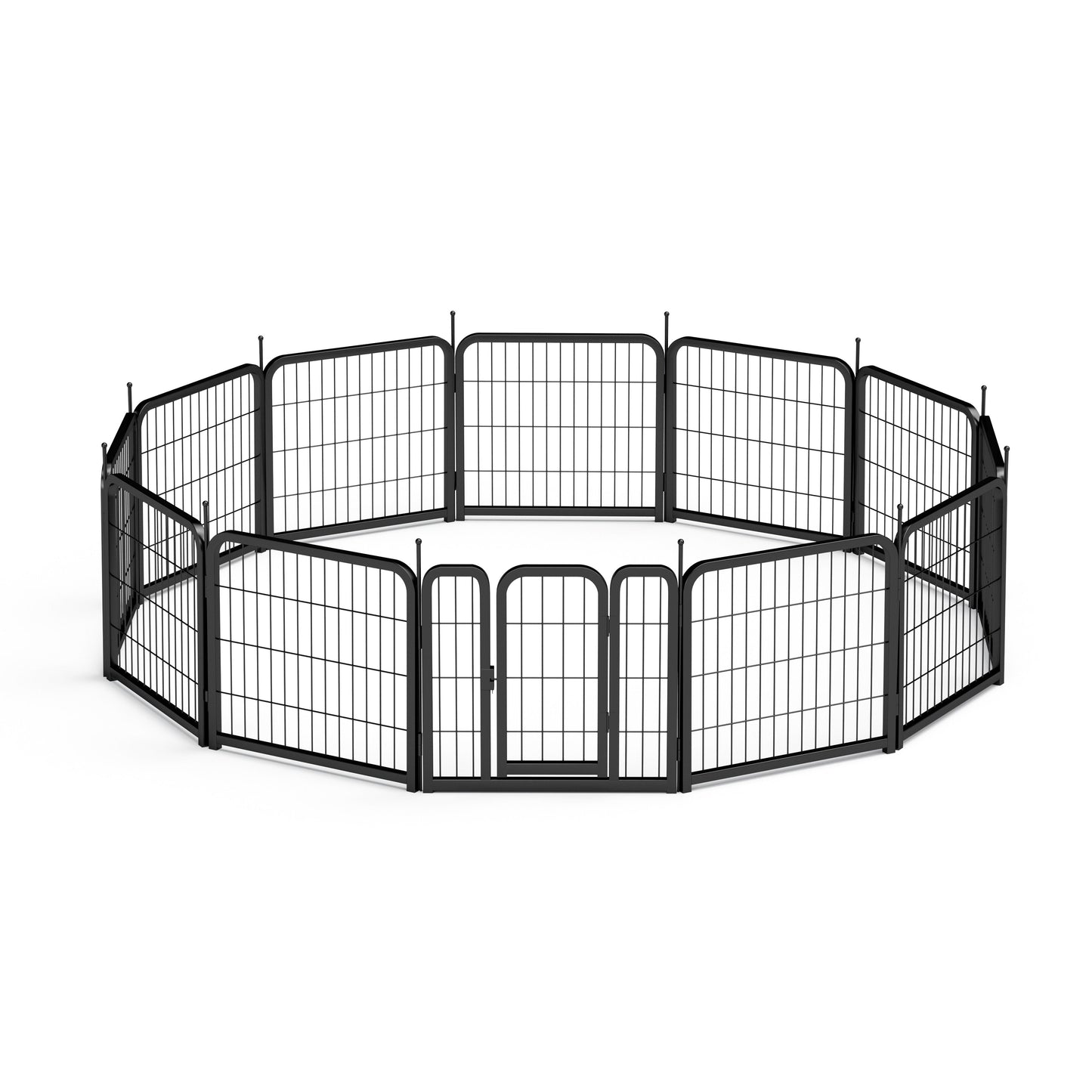 Parque para perros portátil de 12 piezas - Cerca interior/exterior de 24"
