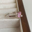 Anillo de Diamante de Circonita de Color Dopamina Love para Mujeres