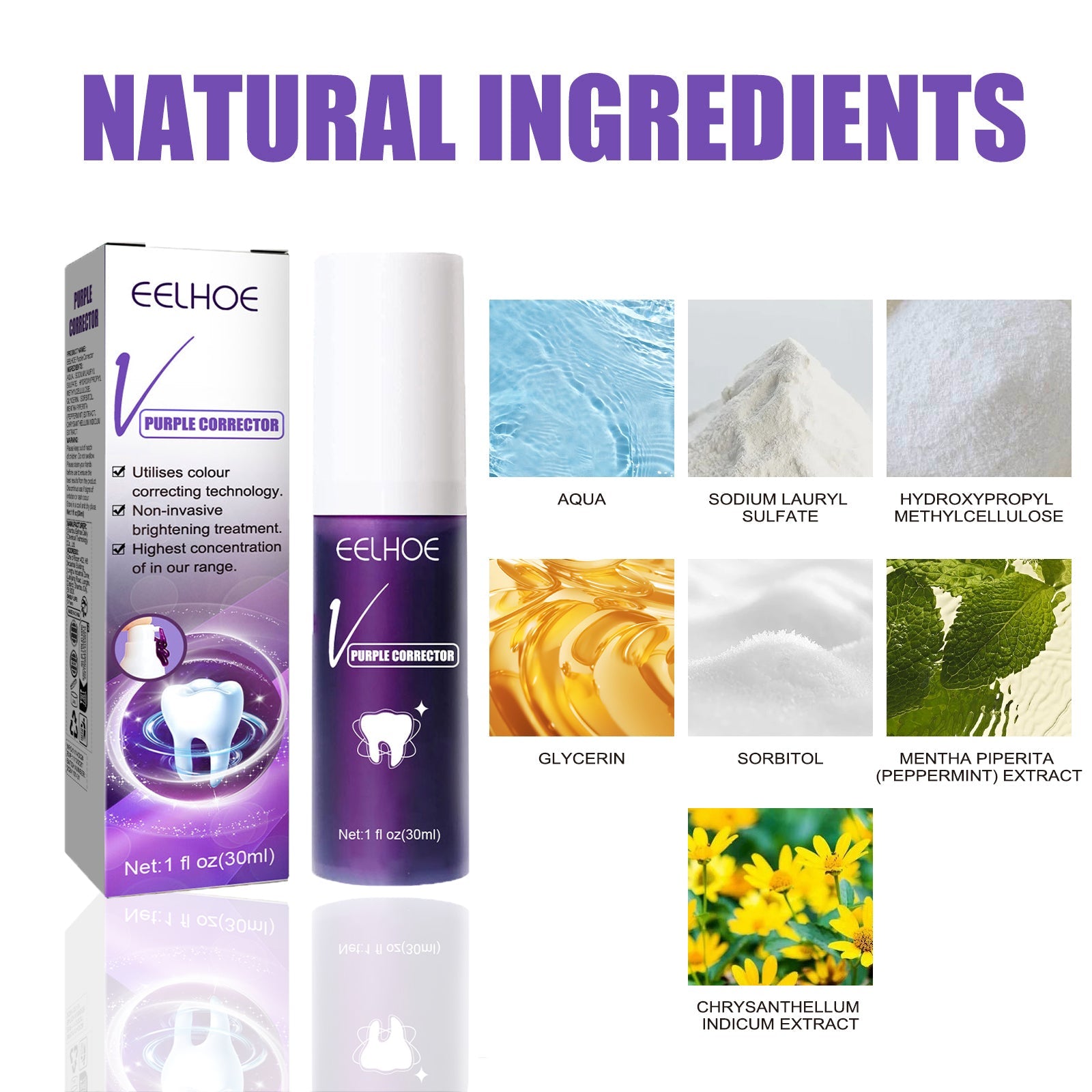 Teeth Whitening Toothpaste, Removing Teeth Stains And Odors Oral Care Brightening And Whitening Teeth Toothpaste - Korvel