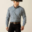 Ariat Men's Blue Plaid Button-Up Shirt - Korvel