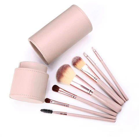 OmyBrush Premium Makeup Brush Kit with Leather Case