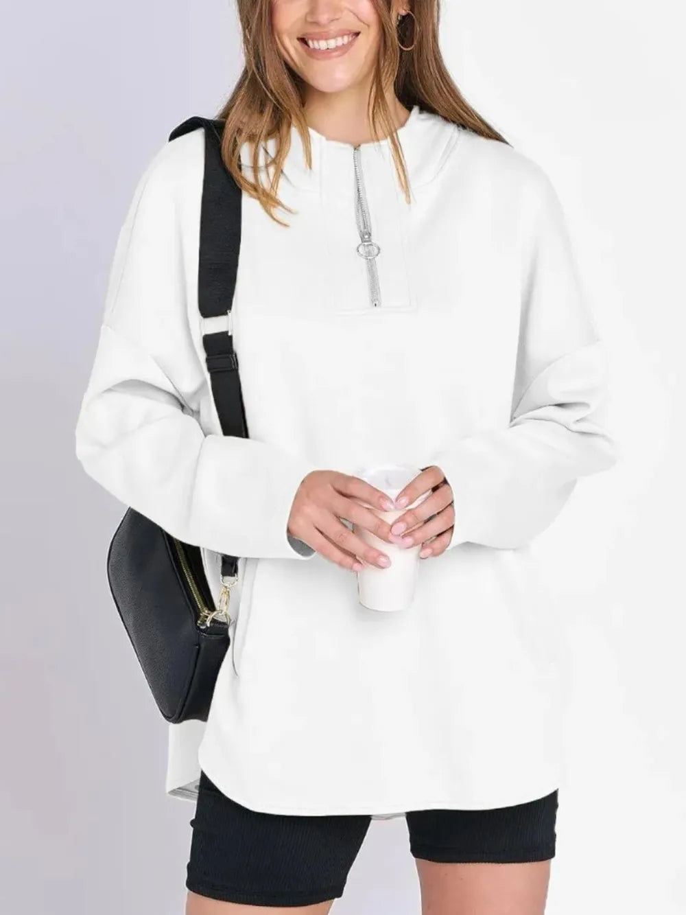 Quarter Zip Long Sleeve Hoodie - Korvel