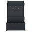 Hall tree with storage desk, entrance desk with drawers and 5 hooks, display rack, dark blue - Korvel