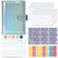 Carnet de budget à anneaux A6 - Cuir PU Macaron
