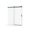 Elan 56 to 60 in. W x 76 in. H Sliding Frameless Soft-Close Shower Door with Premium 3/8 Inch (10mm) Thick Tampered Glass in Matte Black 22D01-60MB - Korvel