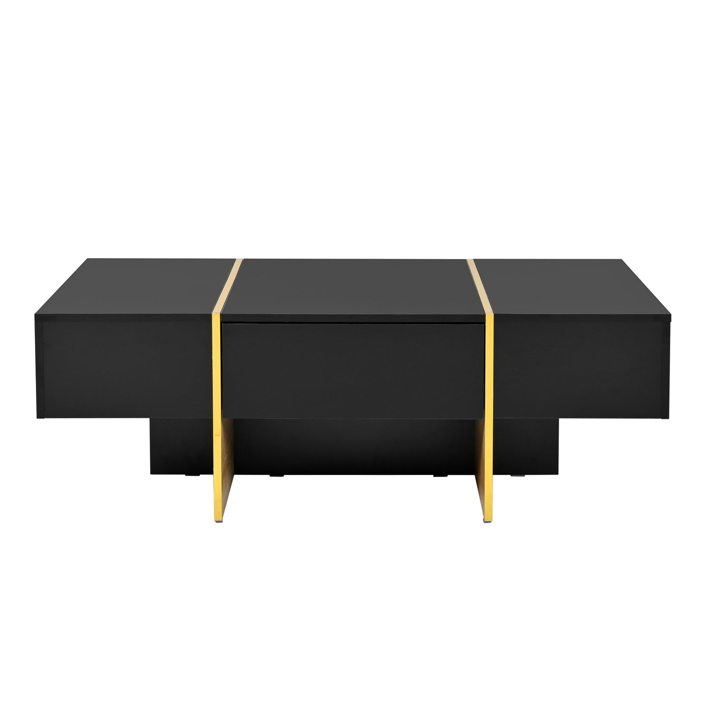 Mesa de café rectangular multifuncional ON-TRANS con cajones