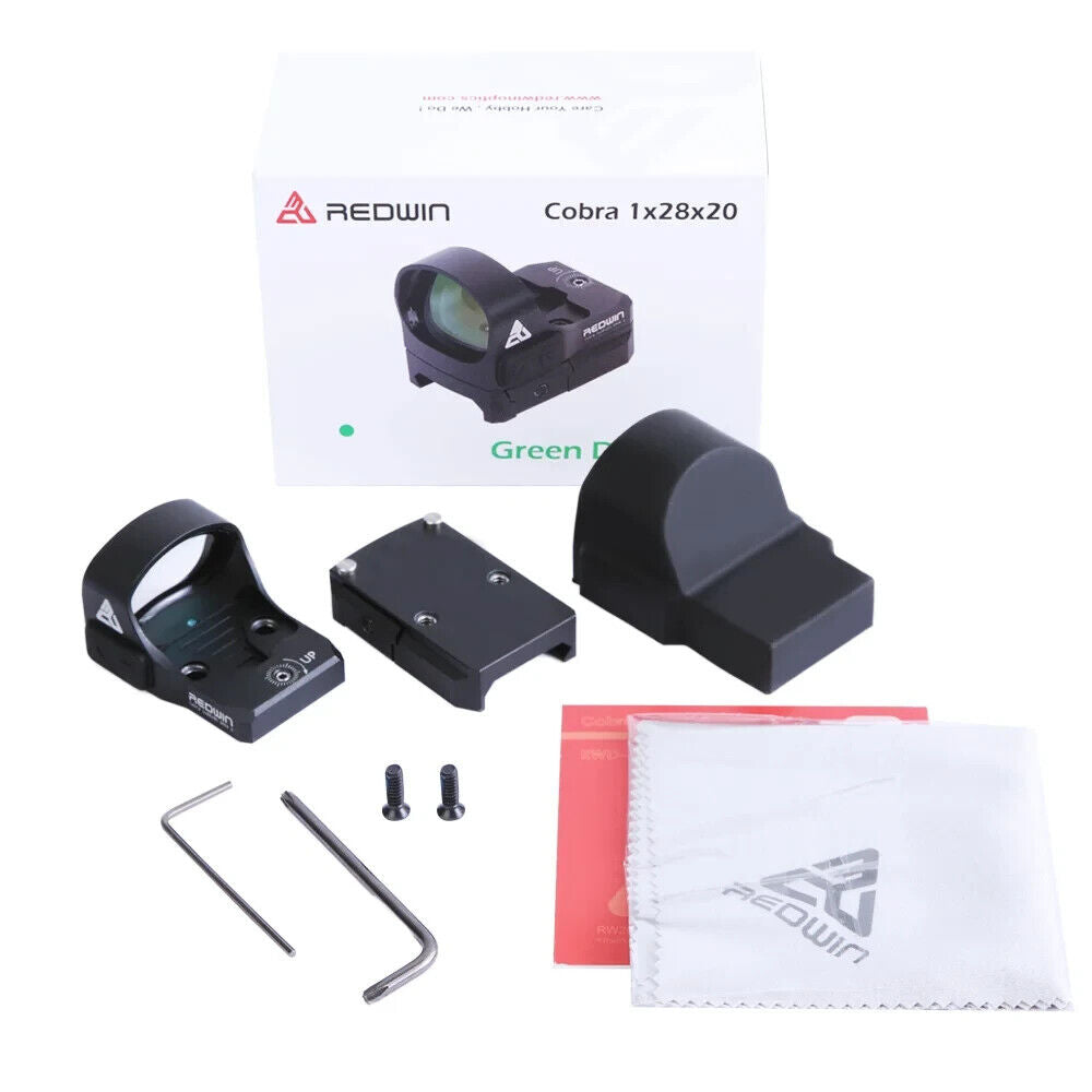 Red Win Cobra 28x20 Green Dot Sight - Premium Optics & Illumination