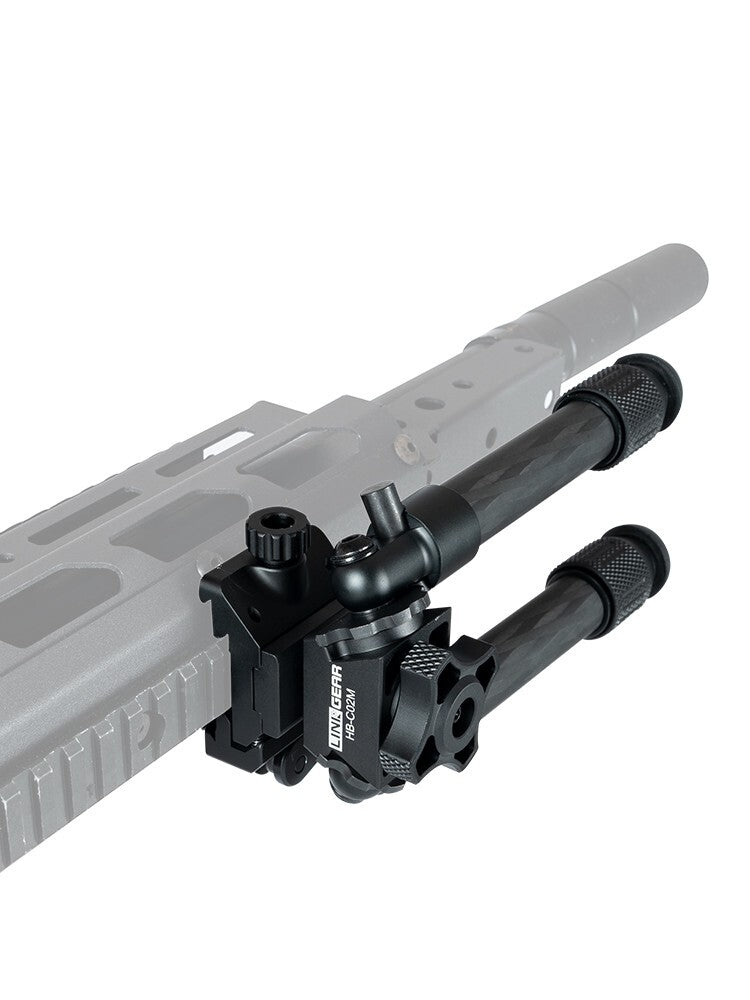 Linkogear HB-C02M Carbon Fiber Bipod – Quick-Detach, Adjustable 7-10” - Korvel
