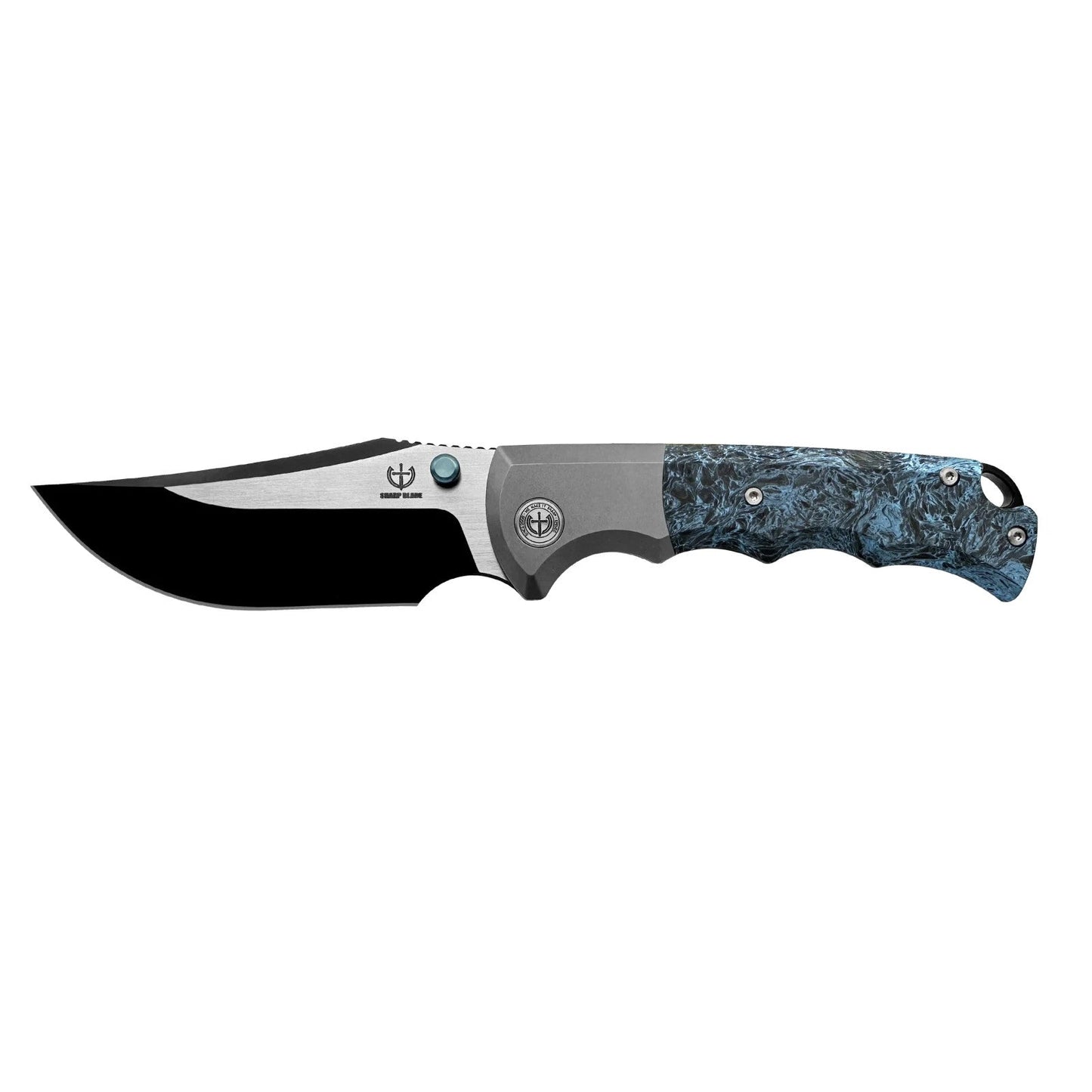 Premium M390 Folding Knife with Titanium Carbon Fiber Handle
