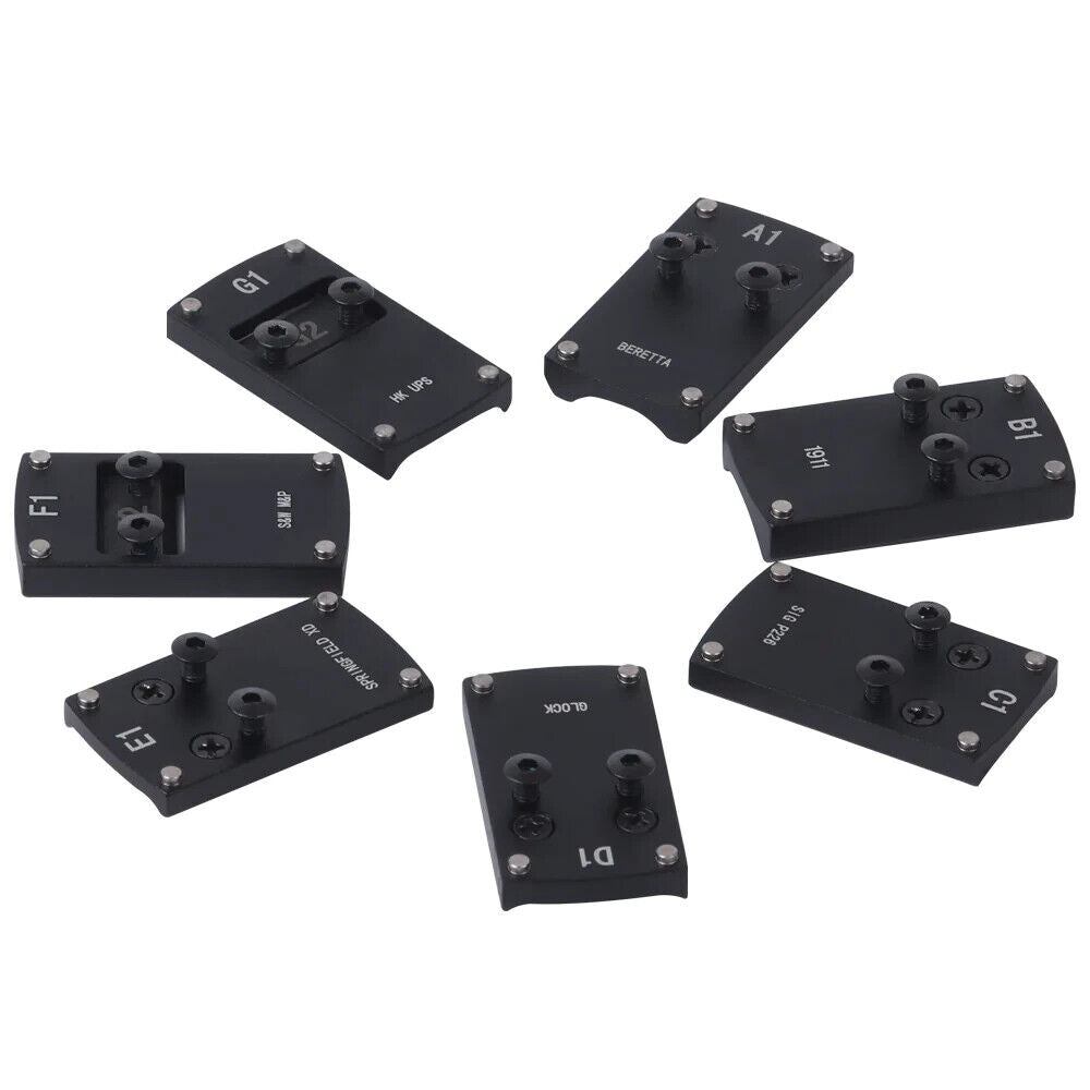 Red Win Pistol Sight Mount Bases for Glock, 1911, Sig, Beretta, Springfield, HK