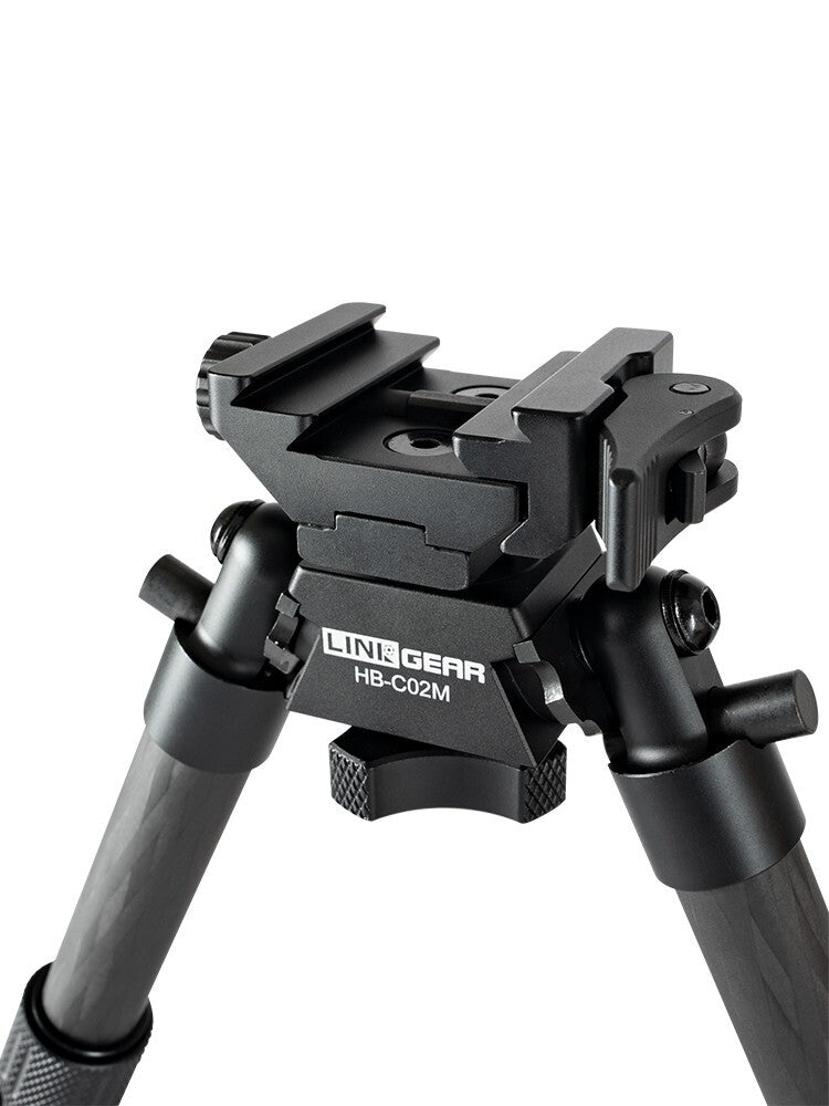 Linkogear HB-C02M Carbon Fiber Bipod – Quick-Detach, Adjustable 7-10” - Korvel