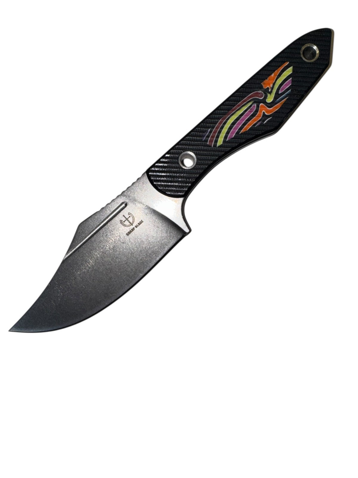 Sharp Blade YF06D Fixed Blade Hunting Knife - 9Cr18MoV G10, 8”