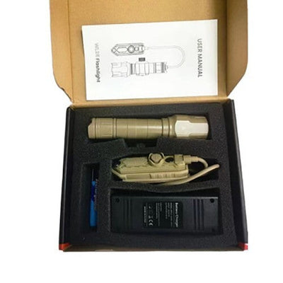 WL-25 Tactical Weaponlight Flashlight, 1200LM, USB Rechargeable