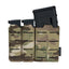 IDOGEAR Bolsa Táctica Triple para Cargadores MOLLE - Compatible con Cargadores de 5.56 y 9mm