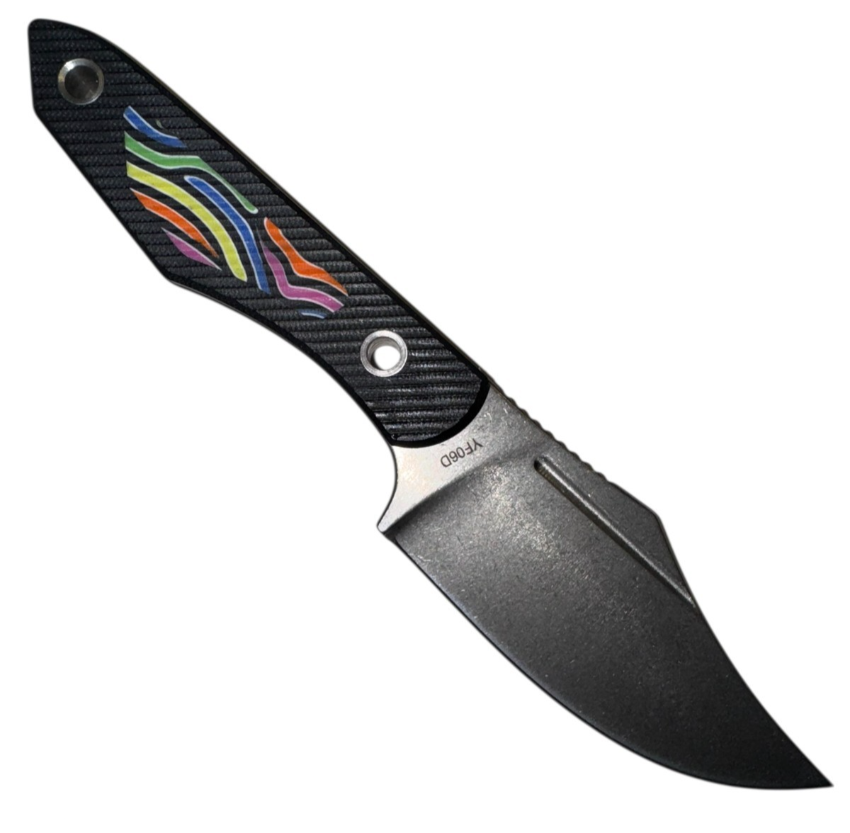 Sharp Blade YF06D Fixed Blade Hunting Knife - 9Cr18MoV G10, 8”