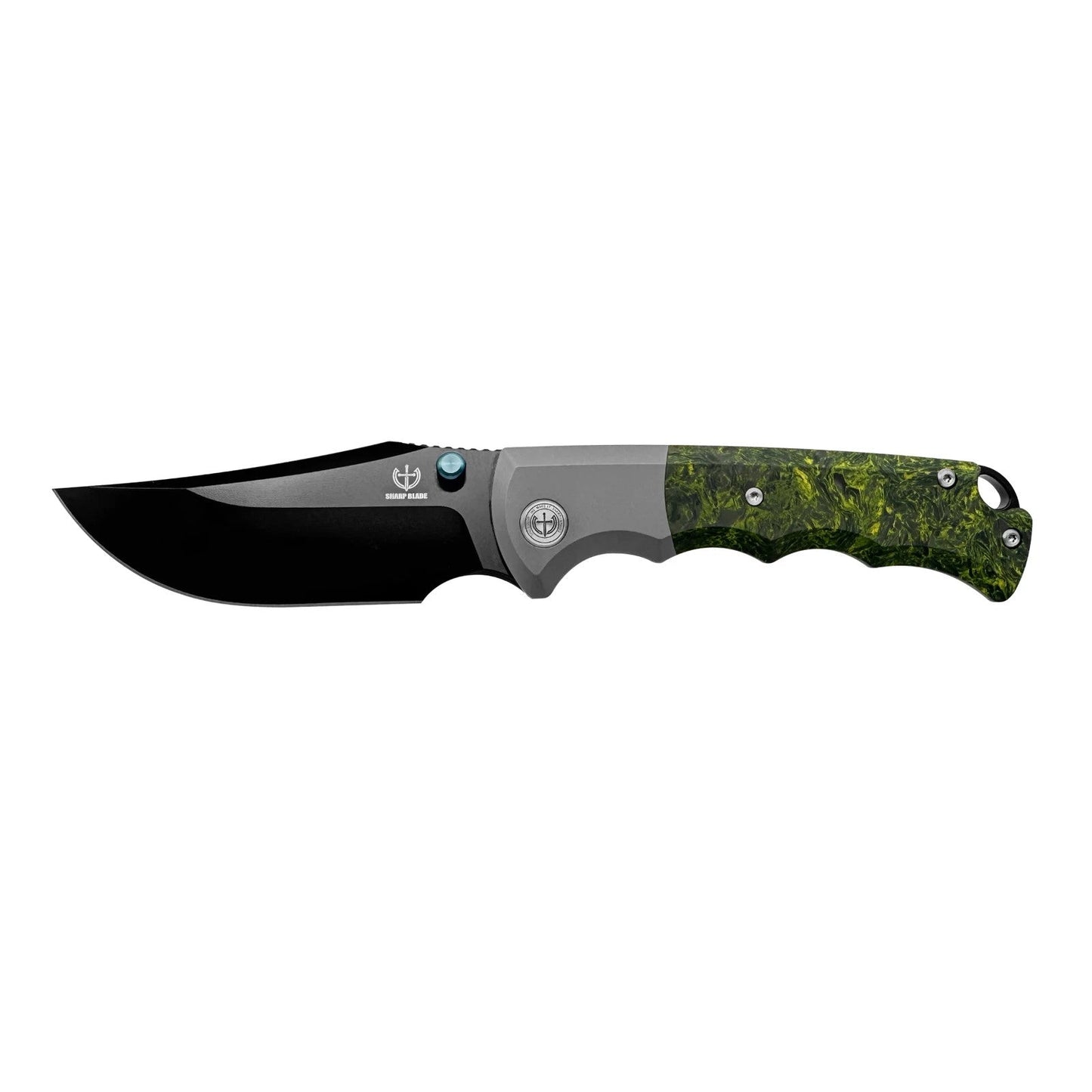 Premium M390 Folding Knife with Titanium Carbon Fiber Handle