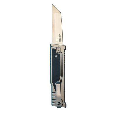 MUCITUP Rampart Tanto Sliding Blade Knife - Tactical Steel Sage