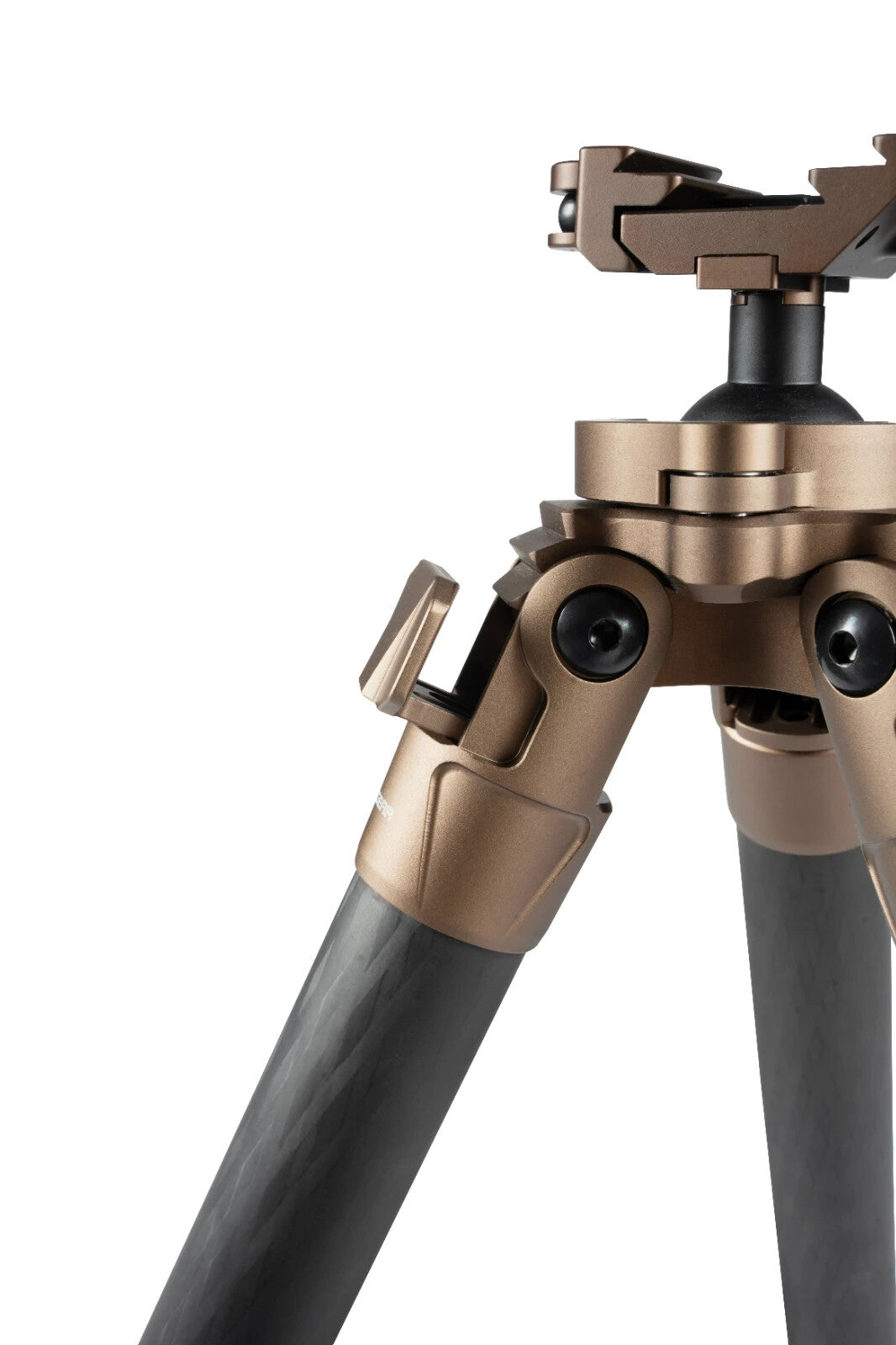 Linkogear Carbon Fiber Tripod – Picatinny/Arca, 64" Max, 66lb Capacity - Brown - Korvel