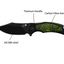 Premium Titanium Frame Lock Flipper Knife with Carbon Fiber Inlay