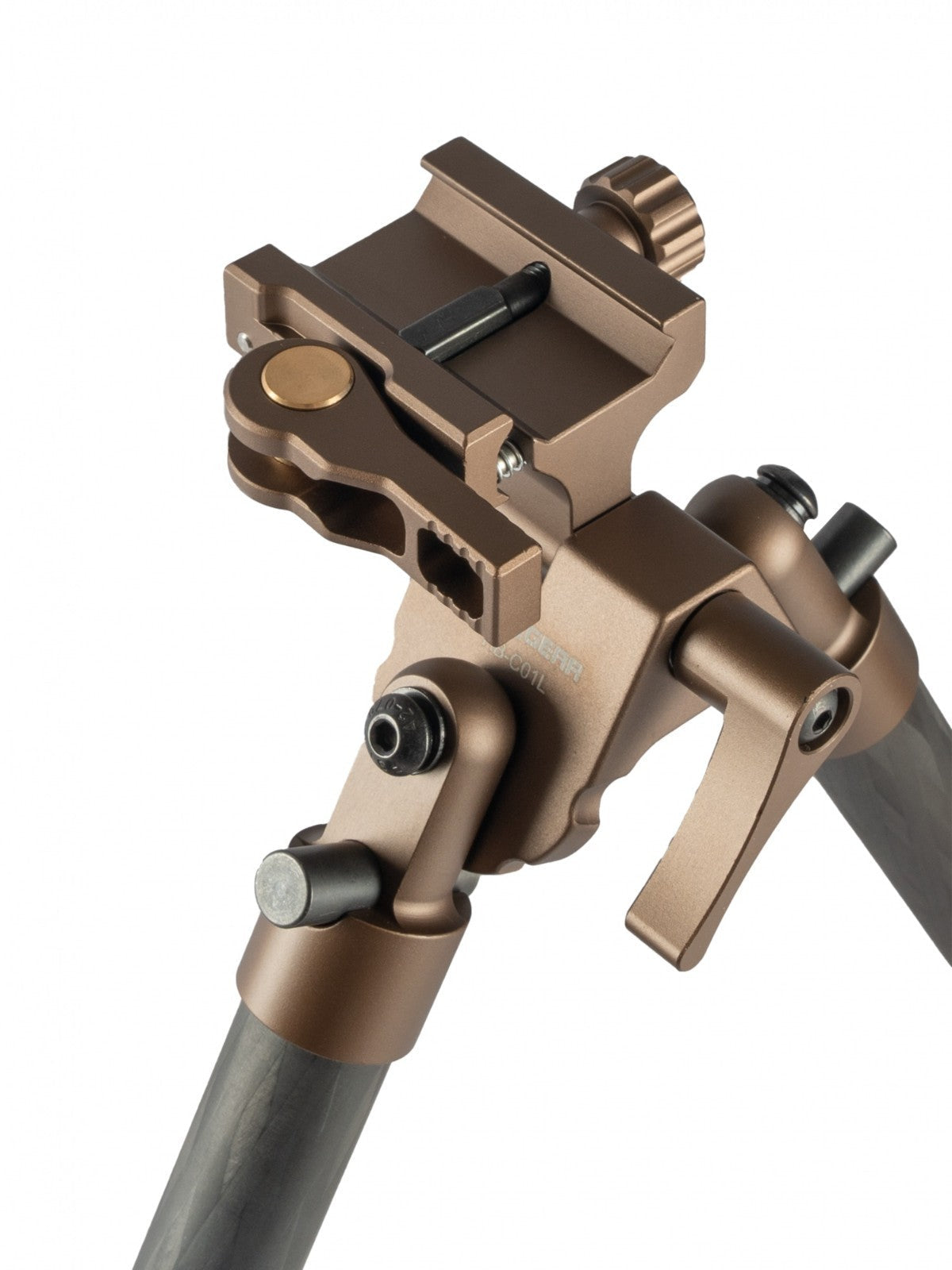 Linkogear HB-C01L Carbon Fiber Tac Bipod – QD Picatinny – Rubber & Spike Feet - Korvel