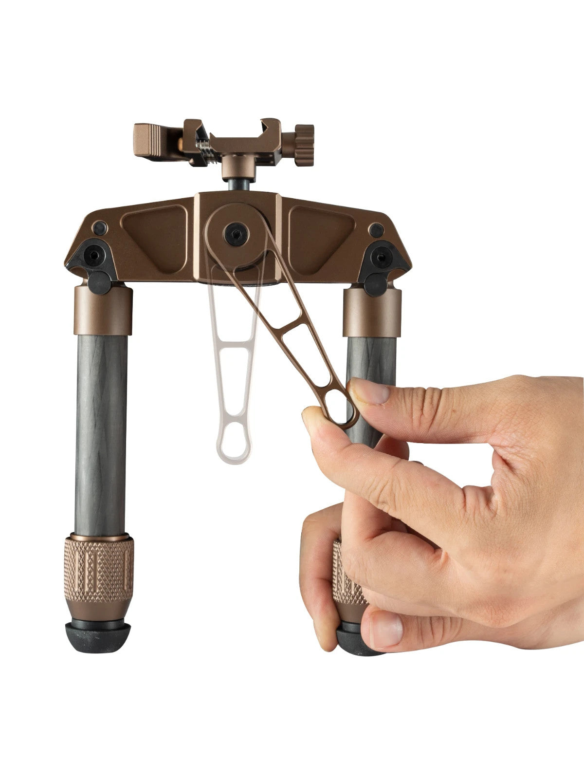 Linkogear HB-C03 Carbon Fiber Bipod - Picatinny & ARCA Monoball Fix