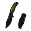 Premium Titanium Frame Lock Flipper Knife with Carbon Fiber Inlay