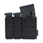 IDOGEAR Bolsa Táctica Triple para Cargadores MOLLE - Compatible con Cargadores de 5.56 y 9mm