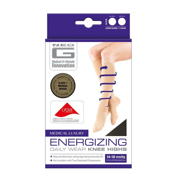 Calcetines de compresión Neo G hasta la rodilla - Tan, X-Large