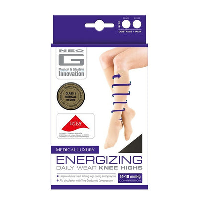 Calcetines de compresión Neo G hasta la rodilla - Tan, X-Large