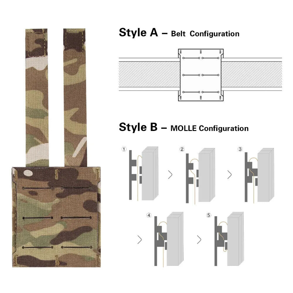 KRYDEX Tactical 9mm Pistol Magazine Pouch - Multicam