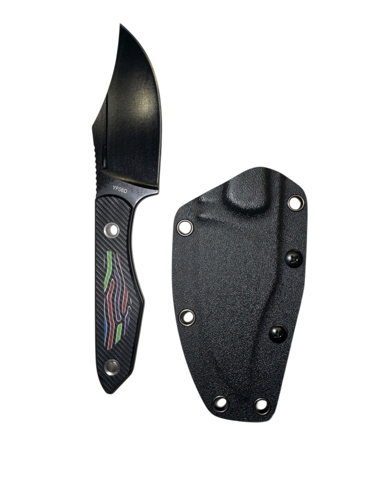 Sharp Blade YF06D Fixed Blade Hunting Knife - 9Cr18MoV G10, 8”