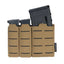 IDOGEAR Bolsa Táctica Triple para Cargadores MOLLE - Compatible con Cargadores de 5.56 y 9mm