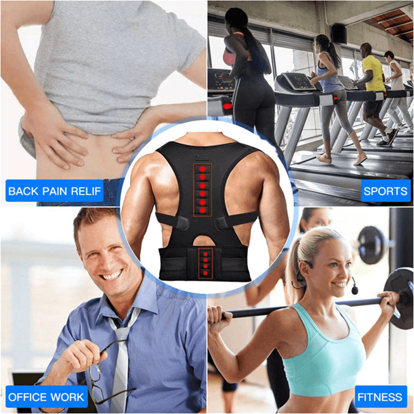 Magnetic Posture Corrector Brace for Back and Shoulders - Korvel