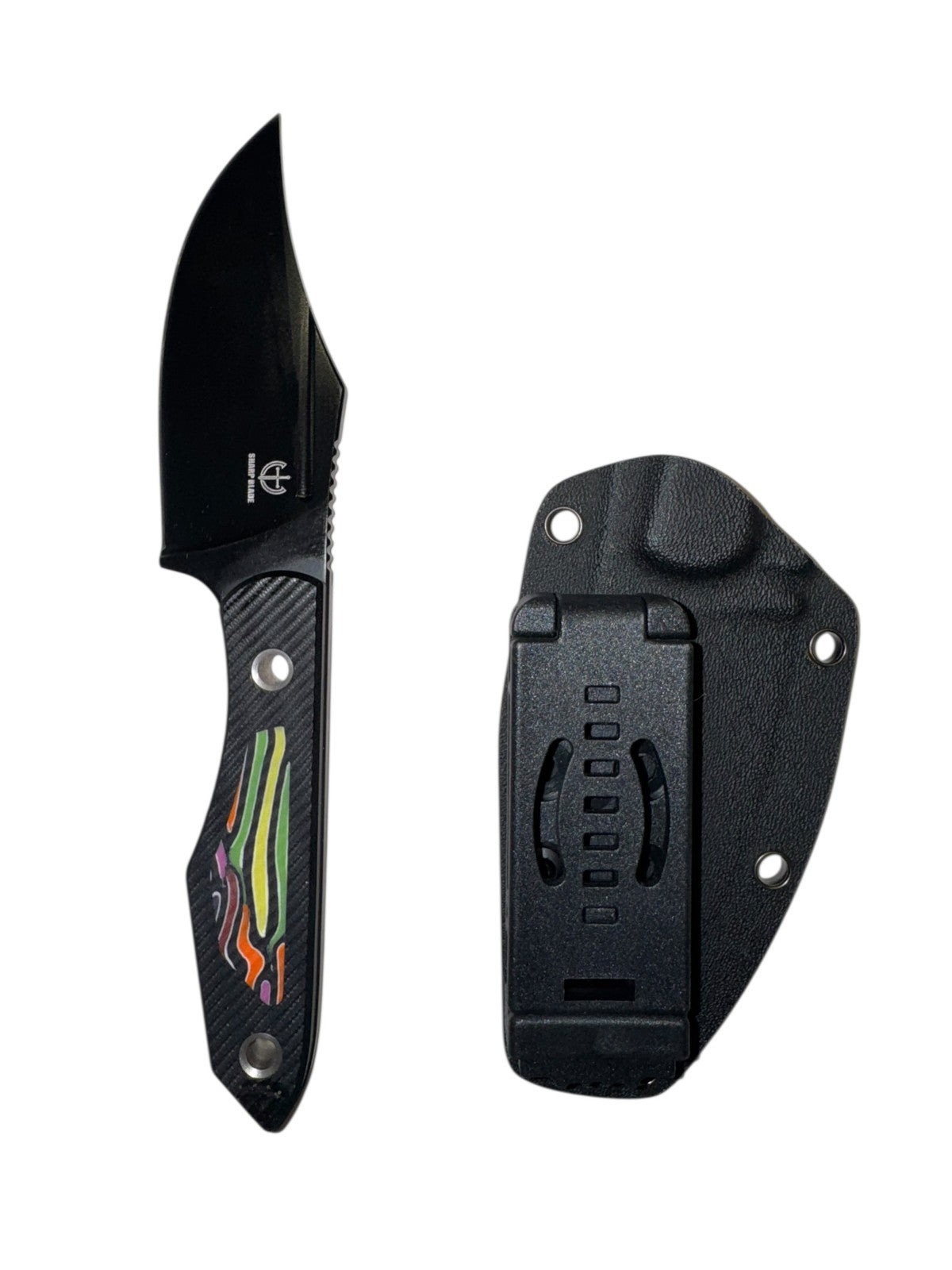 Sharp Blade YF06D Fixed Blade Hunting Knife - 9Cr18MoV G10, 8”