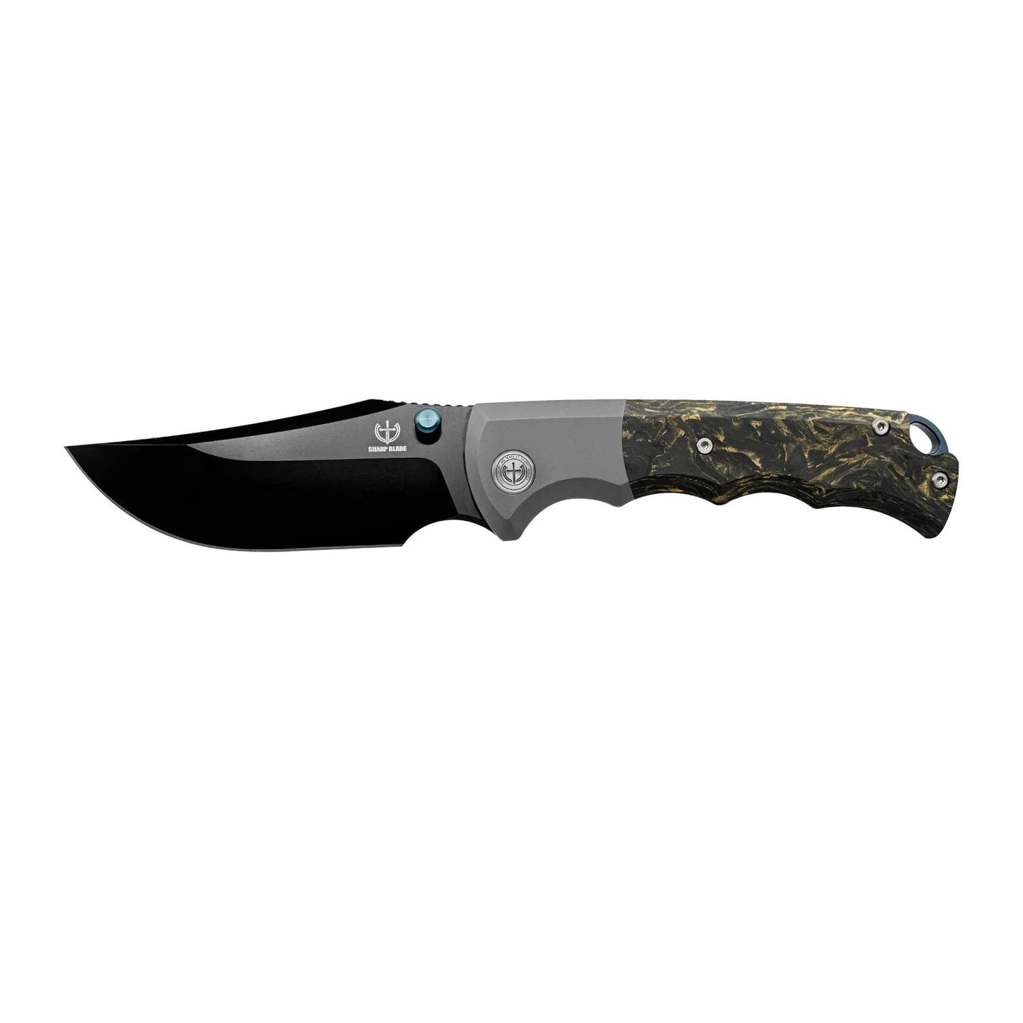Premium M390 Folding Knife with Titanium Carbon Fiber Handle