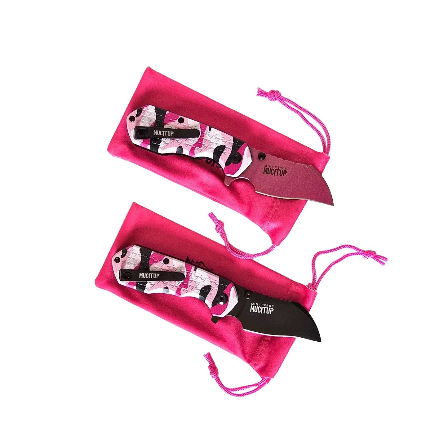 MUCITUP Mini Ceros Pink Camo Folding Knife